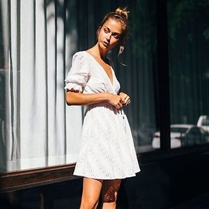 For Love and Lemons - Cotton Eyelet Dress